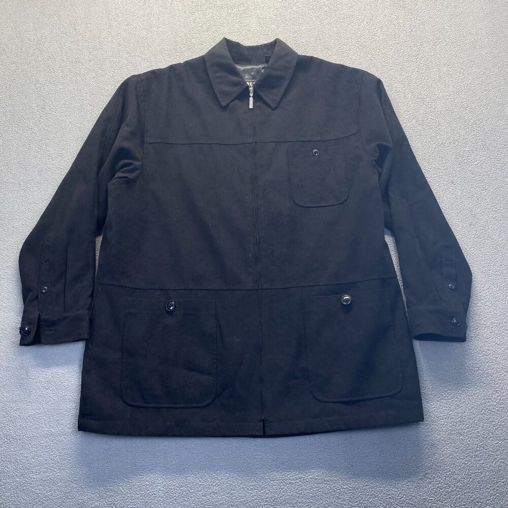 Gochu by KBB Shirt Mens Size XL Black Utility Workwear Pockets Zipper - Picture 13 of 13